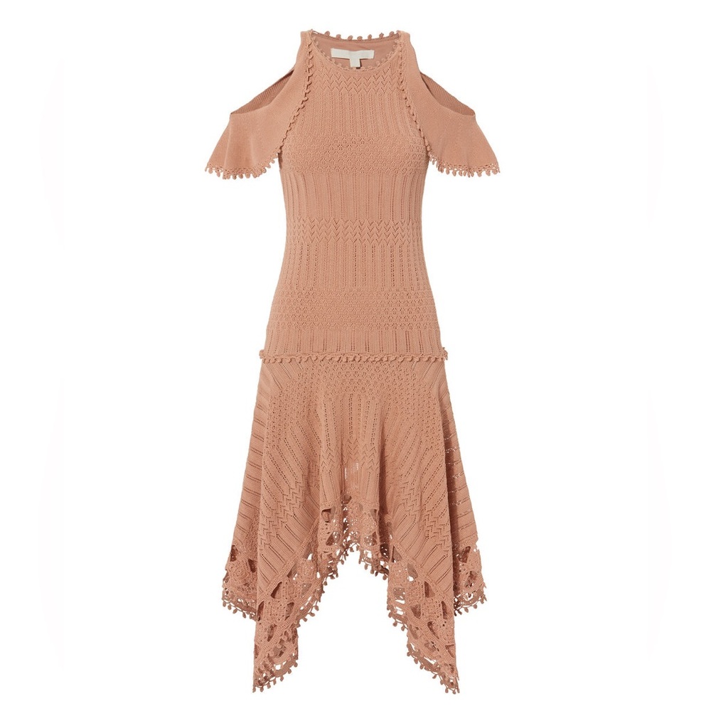 NWT Jonathan Simkhai Crochet Handkerchief Hem Dress Size M - Picture 4 of 7